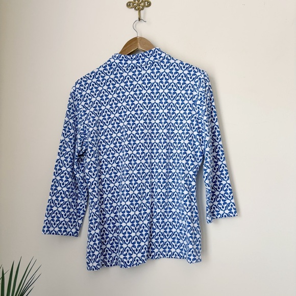 J. McLaughlin Stretch Cotton Blend Polo Shirt XL - Picture 3 of 6